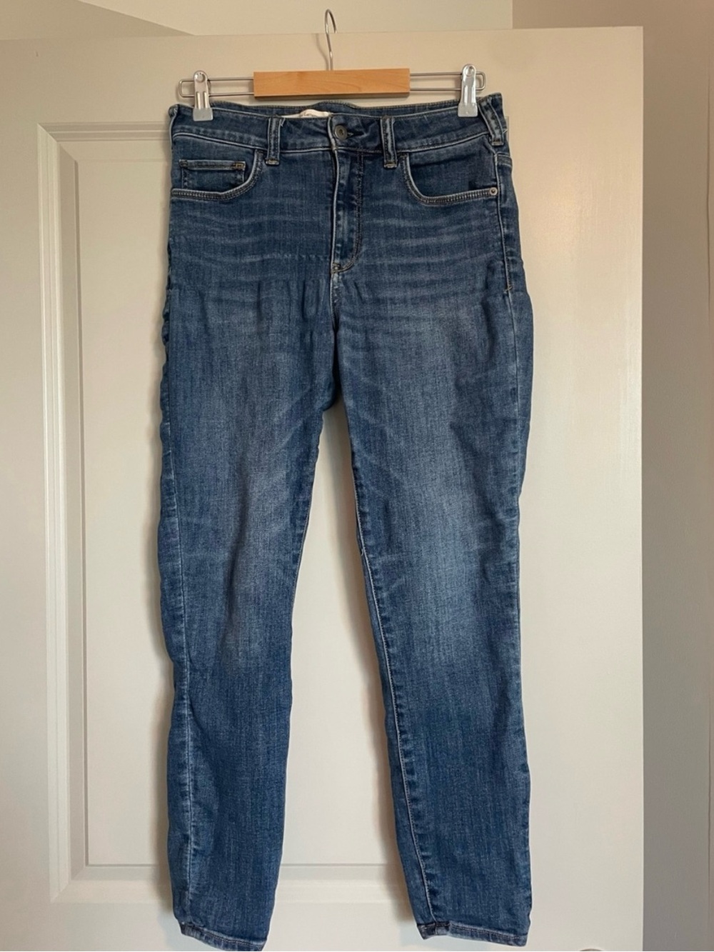 Pilcro and the Letterpress Women’s Skinny Jeans in Blue Wash